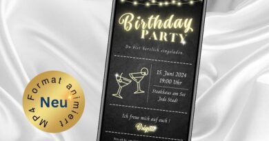 WhatsApp Einladung Birthday Party